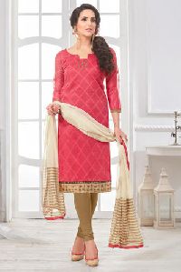 Chanderi Cotton Dress Material