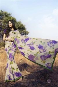 georgette embroidered sarees