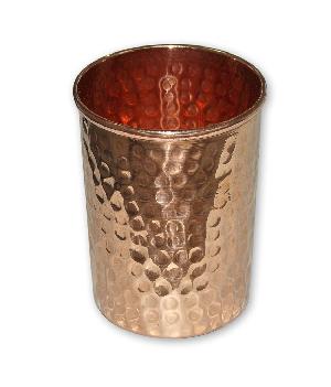 INDAIN CRAFTIO COPPER HAMMERDE LUXURY WATER GLASS