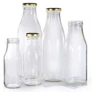 milk glass bottles