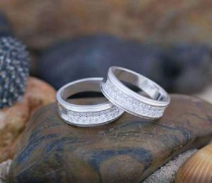 Silver Couple Ledger Cutting Rings