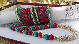 red rama green necklace set