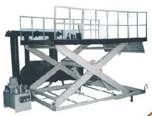 Hydraulic Scissor Lifting Table with Platform Railing