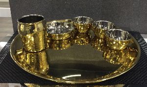 Brass Thali Set