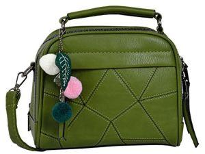 VAGN263 Green PU Sling Bags