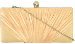 VAGO134B Gold Synthetic Sling Bags