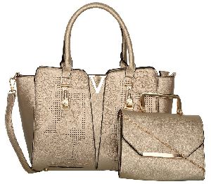 VAGO141 Golden PU Handbags