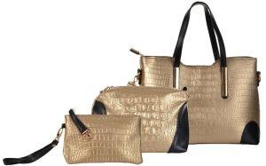 VAGO223 Gold PU Handbags