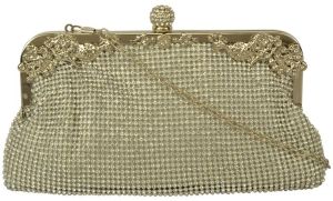 VAS126 Sliver Beaded Sling Bags