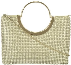 VAS131 Silver Beaded Sling Bags