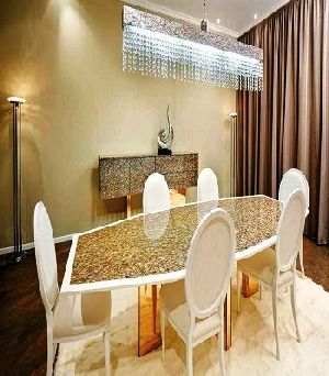 marble inlay dining table