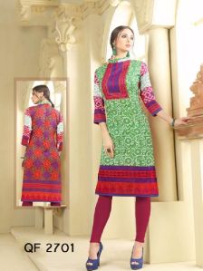 Unstitched Designer Cotton Kurti