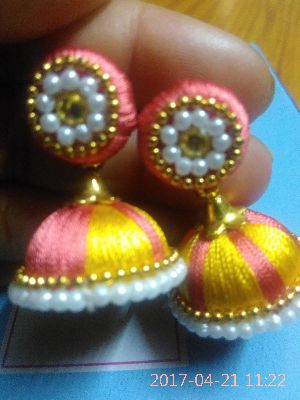 Silk Thread ear rings