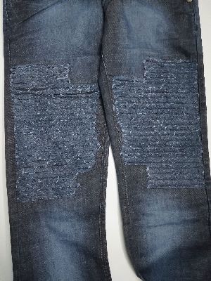 Mens Denim Rough Jeans