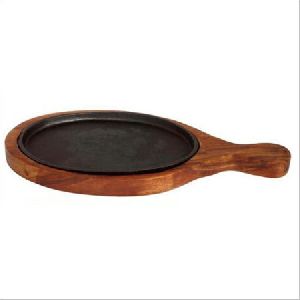 Affaires Wooden Oval Sizzler with Handle / Racket