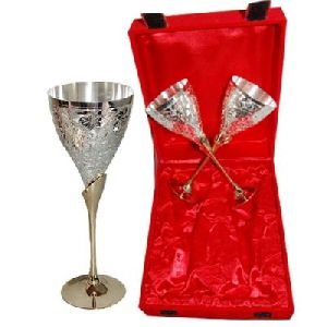 Silver Plated Wine Glasses