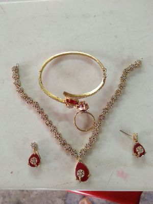 American Diamond Necklace Set