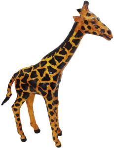 Leather Animal Giraffe statue