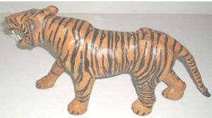 Leather Animal Tiger statue- 3060