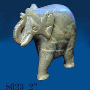 Soap Stone Solid Elephant - 8023