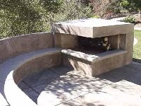 Concrete Corner Bench