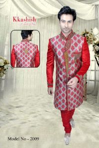 MEN'S DESIGNER INDO WESTERN SHERWANI MODEL NO.2009