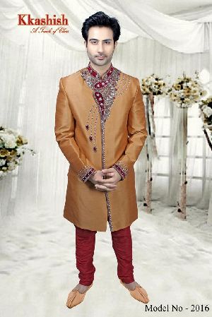 MEN'S DESIGNER INDO WESTERN SHERWANI MODEL NO.2016