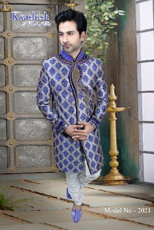 MEN'S DESIGNER INDO WESTERN SHERWANI MODEL NO.2021