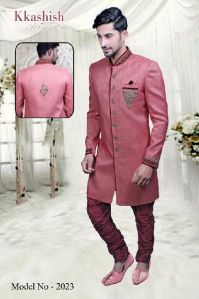 MEN'S DESIGNER INDO WESTERN SHERWANI MODEL NO.2023