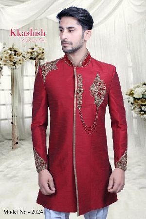 MEN'S DESIGNER INDO WESTERN SHERWANI MODEL NO.2024