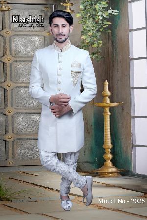 MEN'S DESIGNER INDO WESTERN SHERWANI MODEL NO.2026