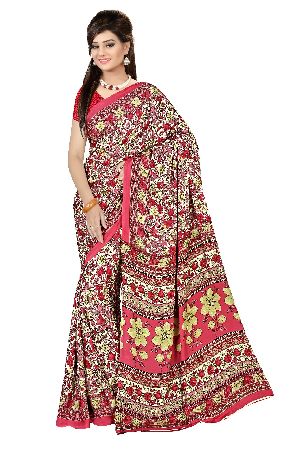 Crepe Silk Uniform Sarees