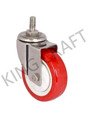 Stainless Steel M12 Treaded Casters wheels