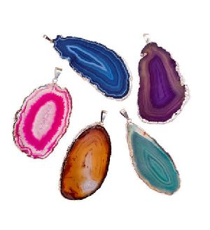 Agate Slice Pendants