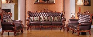 designer hand carved sofa set