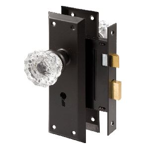 Mortise Lock Set With Glass Knob
