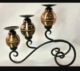 wrought iron candle holders
