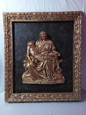 Pieta CT Copper Statue With Frame