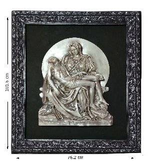 Pieta MN Silver Statue With Frame