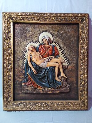 Pieta Wings Statue With Frame