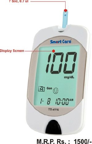 Smart care Blood Glucose Test Meter