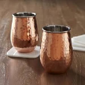 Copper Matka Glass Set