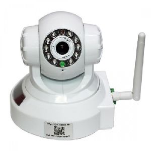 White Wireless Dome Camera