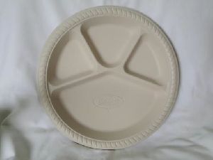 Biodegradable 12 Inch 4 Cp Round Plate