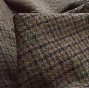 Woolen Checkered Fabric