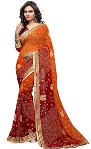 Georgette Bandhani Sarees