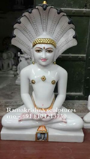 Marble Parshavnath statue