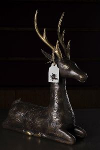 Sitting Deer Statue