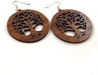 wood earrings