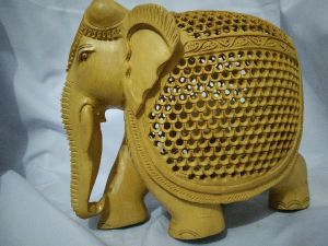 Wooden Elephant Statue